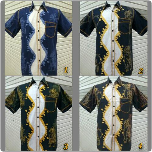 Gambar Hem batik wayang dari Harunsolo Colection Kota Surakarta Tokopedia