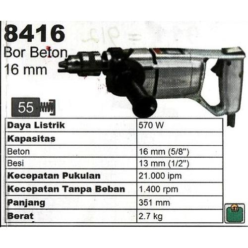 Jual Makita 8416 Mesin Bor Tembok Body 