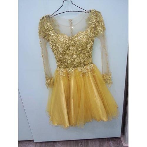 Jual gold custom party gown - Kab. Deli 