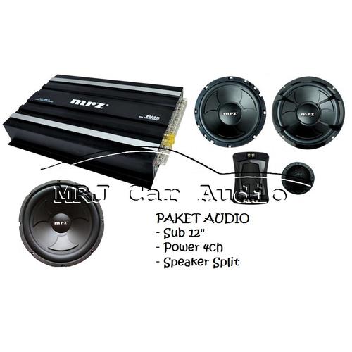 Paket Audio murah Power Sub Speaker 