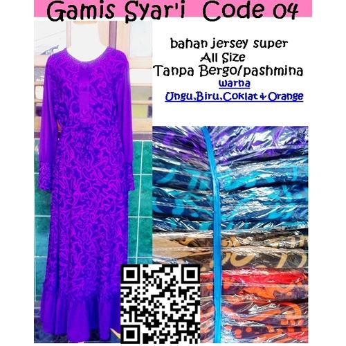 Gambar Gamis Syar'i Code 04 dari LaPelosa Shop Kab. Bogor Tokopedia