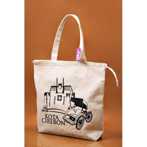 Foto Produk Premium Canvas Tote Bag - BC0308 Cirebon Hall dari KamehaShop.com