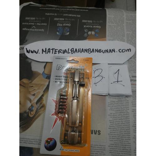 Foto Produk Kunci Pintu Grendel Press 5 Inch Besi Kuning Duwell Pengunci Pintu dari Toko Citra Bangunan