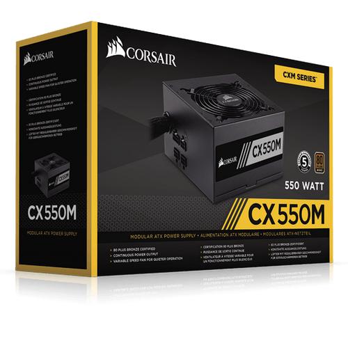 Foto Produk Power Supply Corsair CX550M / CXM550 - 550W BRONZE dari toko expert komputer