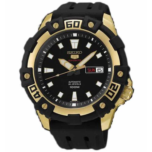 Jual Seiko 5 SRP478K1 Sports Black Gold 