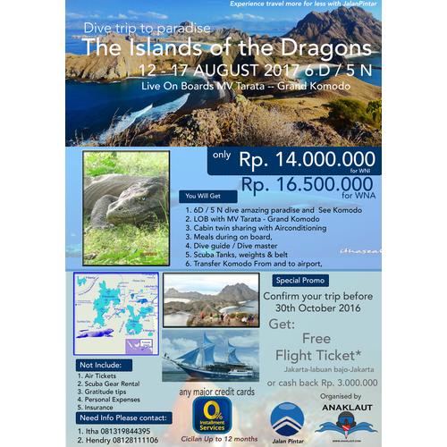 Foto Produk Dive Trip To Komodo with Cash Back 12-17 Aug 2017 dari JalanPintar