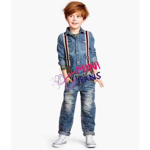Jual Mini Jeans 3 in 1 Denim Top set 