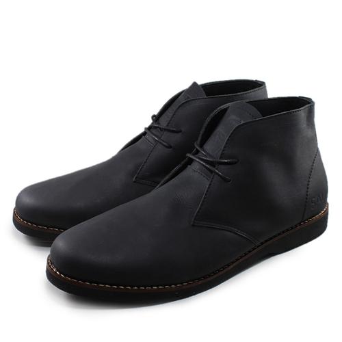 Foto Produk Sauqi Chukka Hitam Sepatu Pria Kulit Asli Casual Formal Boots dari Juragan Sepatu Bagus