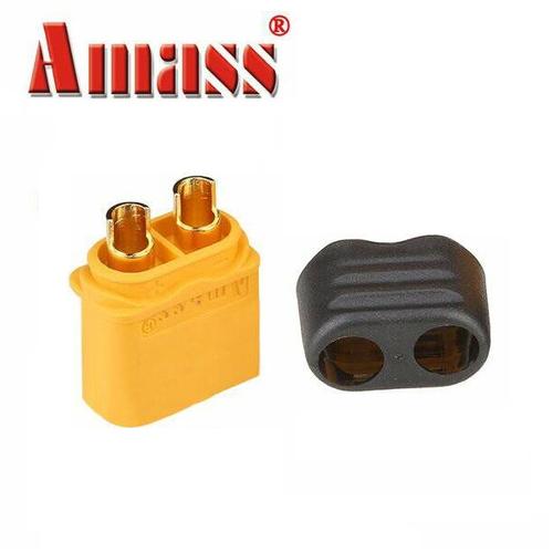 Gambar Amass XT60+ Plug Connector With Sheath Housing Male XT60 dari TokoHELI Jakarta Utara Tokopedia