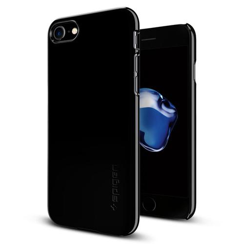 Foto Produk Spigen Iphone 7 Case Thin Fit Hybrid Jet Black Original dari Indopowercom