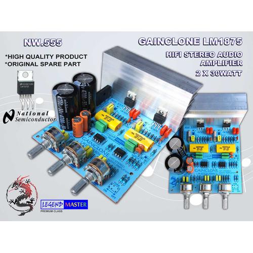 Jual Kit Amplifier Gainclone Stereo LM1875 Legend Master NW555 Kab