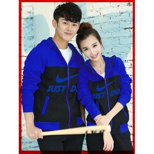 Foto Produk Jaket Couple / Baju Pasangan / jacket couple nike biru muda biru tua dari Grosir Baju Couple :)