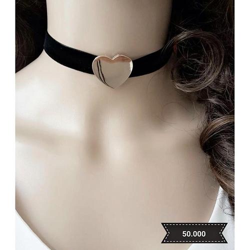 Jual Choker - Big gold love choker 