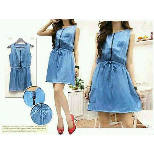 Jual [Md Sherna Denim] Dress Fashion 