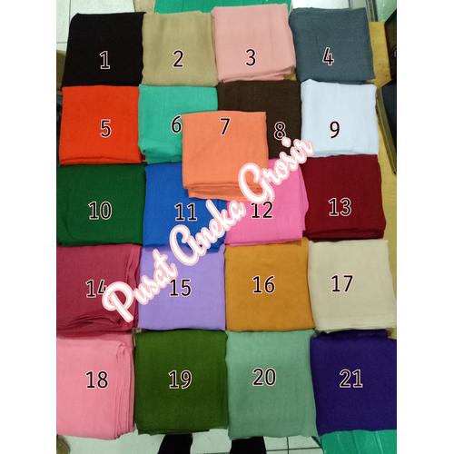 Foto Produk Jilbab / Kerudung Segi Empat Paris Polos dari Pusat Aneka Grosir