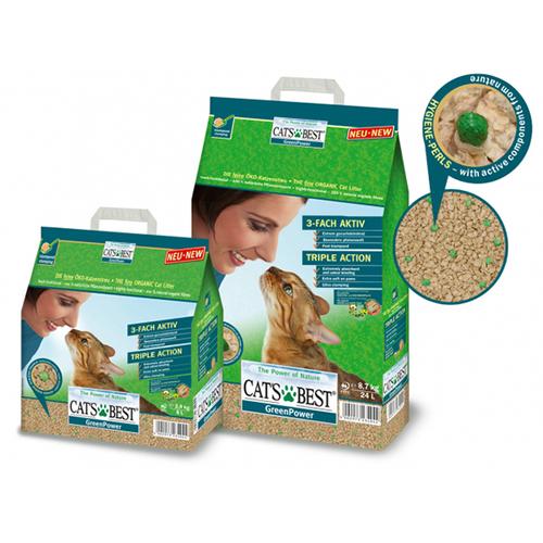 Foto Produk Cats Best Green Power 2.9kg Organic Cat Litter Kucing Bebas Kuman dari Hime petshop
