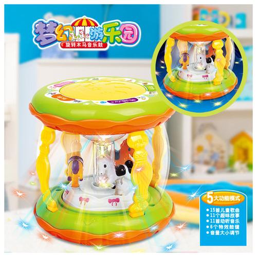Foto Produk Mainan Bayi Wonderland Merry Go Round Music Drum Kecil dari Lucky 88 Toys