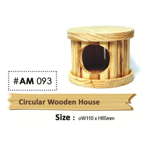 Foto Produk Wooden Circular House Rumah Kayu Tabung Hamster Gerbil dari Hime petshop