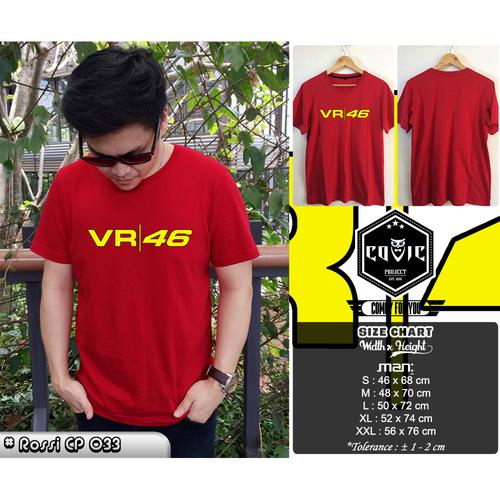 Jual Kaos Rossi Cp 033 Merah Pria By Covic Project Kota Tangerang Covic Project Tokopedia