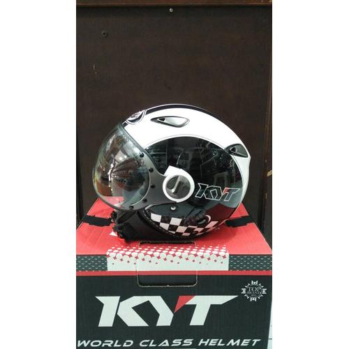 Jual Helm KYT Elsico Black Motif Half 