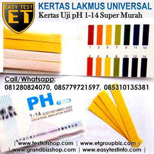 Foto Produk Kertas Lakmus pH Universal (range pH 1-14) Murah Abis dari easytest