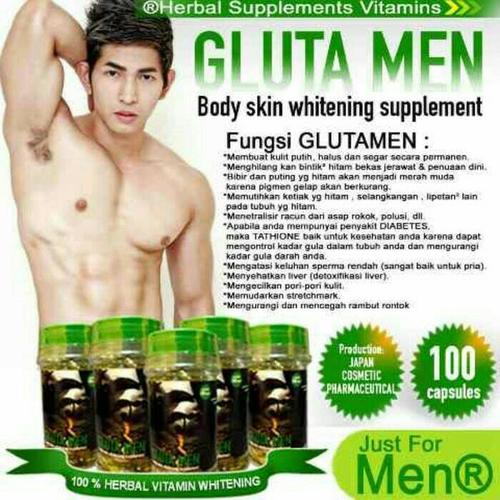Foto Produk PEMUTIH KULIT PRIA TERBAIK/GLUTA MEN 1000%ORIGINAL dari Aris sal0n
