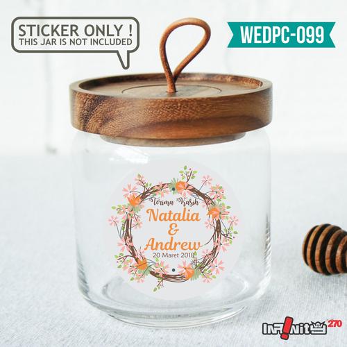 Foto Produk label sticker souvenir pernikahan wedding kebaya pengantin WEDPC099 dari Infinity270