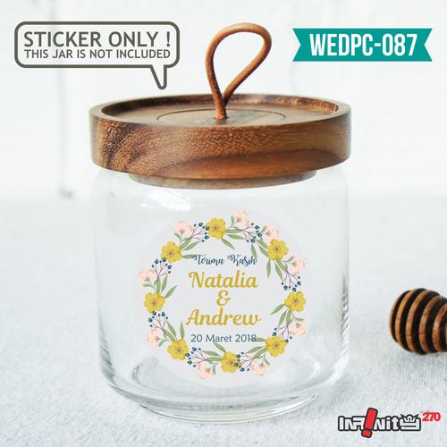 Foto Produk label sticker souvenir pernikahan wedding kebaya pengantin WEDPC087 dari Infinity270