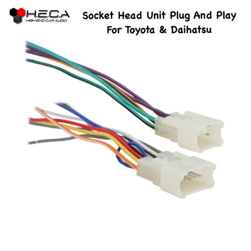 Jual Socket Soket Kabel Audio Head Unit PNP Plug And Play TOYOTA