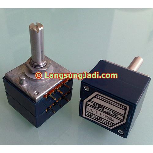 Japan ALPS RK27 Volume Log Potentiometer Dual A10K A20K A50K - Foto 2