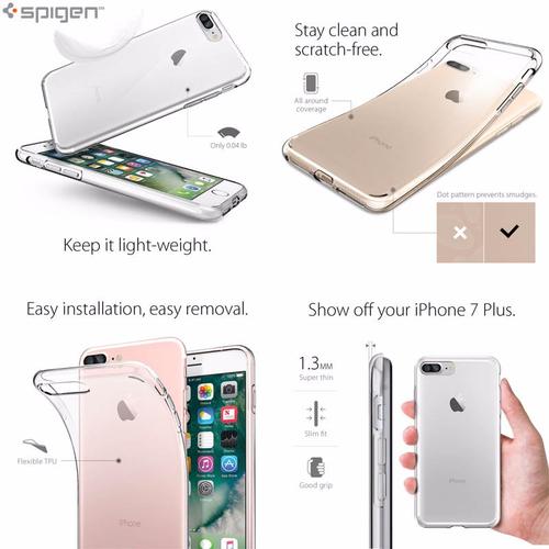 Foto Produk Spigen Liquid Crystal Case iPhone 7 Plus - iPhone 8 Plus dari HaloGadget