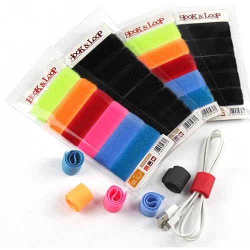 Foto Produk Kabel Velcro Pengikat Kabel Velcro Cable Cable Ties (Isi 6pcs) - SET HITAM dari Allforgadget