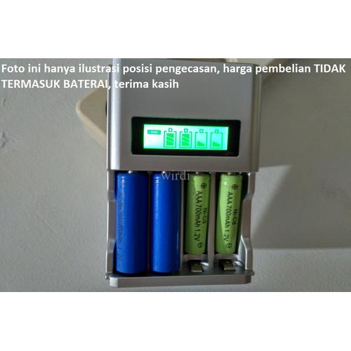 Foto Produk C903 Charger with DISPLAY 4 in 1 pengecas baterai AA/AAA rechargeable dari wirdi