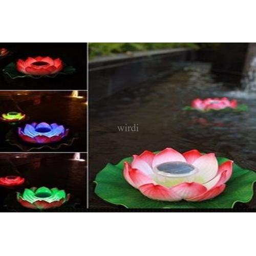 Foto Produk Lampu Apung air Bunga LOTUS solar power untuk Kolam ikan kolam renang dari wirdi