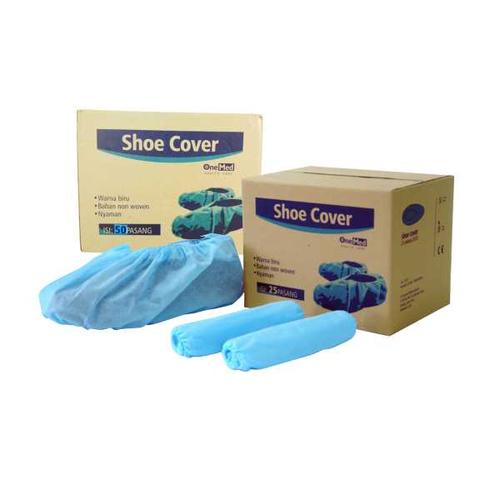 Jual OneMed Shoe Cover Alas Sepatu Alas Sandal Non Woven 50psg 100pcs