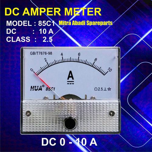 Foto Produk Amperemeter Analog DC 10A / 10 Ampere / 10000 mA dari Mitra Abadi Spareparts