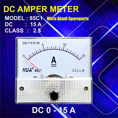 Foto Produk Amperemeter Analog DC 15A / 15 Ampere / 15000 mA dari Mitra Abadi Spareparts