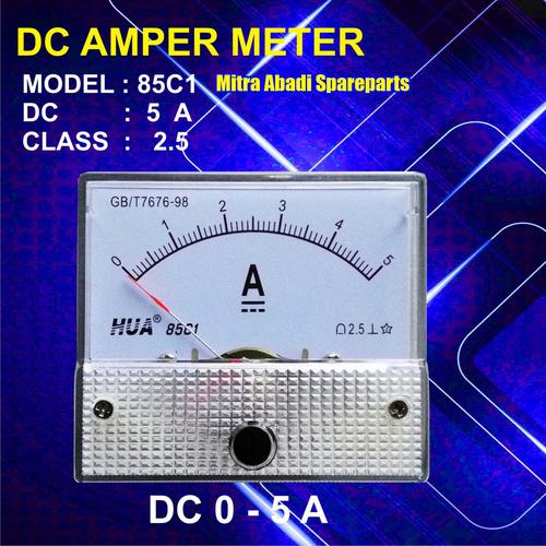 Foto Produk Amperemeter Analog DC 5A / 5 Ampere / 5000 mA dari Mitra Abadi Spareparts