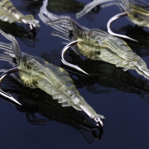 Foto Produk Shrimp Simulation Soft Umpan Udang Lure Hook Tackle Bait Fishing Lures - Kuning dari Fiandra Shop
