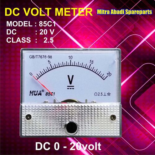 Gambar Voltmeter DC Analog 0V-20V / 0-20 Volt dari Mitra Abadi Spareparts undefined Tokopedia