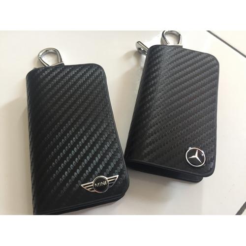Jual Dompet Kunci mobil Mini cooper & Mercedez benz motif carbon - mini ...