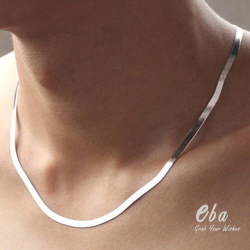 Foto Produk Kalung (C108) Simple Snake Flat Chains dari Eba Grab Your Wishes