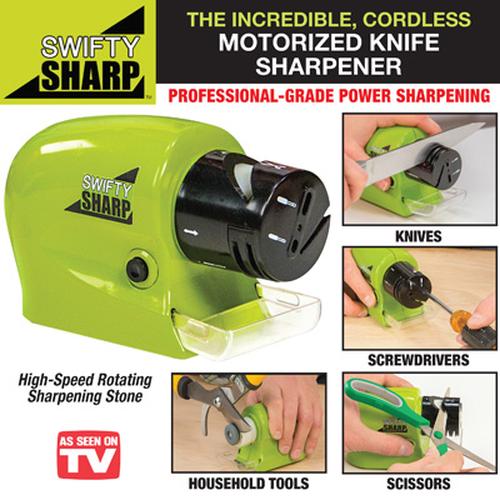 Foto Produk Swifty Sharp / Asahan Pisau Otomatis / Motorized Knife Sharpener dari Green Cosme