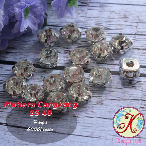 Foto Produk Mutiara Cangkang SS40 perlusin (bahan kerajinan / craft) dari Kutique Craft