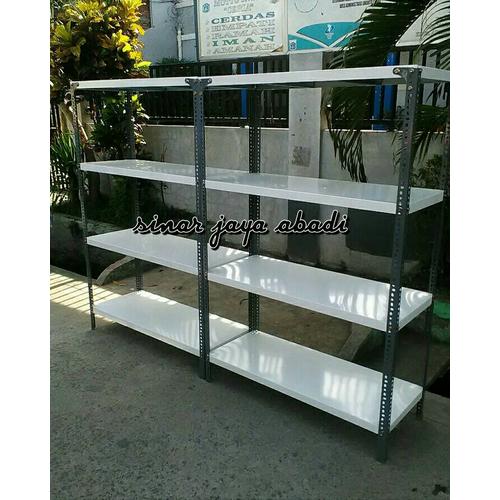 Foto Produk Rak besi KUAT ANTI KARAT ( 4 susun) uk 150x100x40 - 4 susun dari sinar jaya abadi 19
