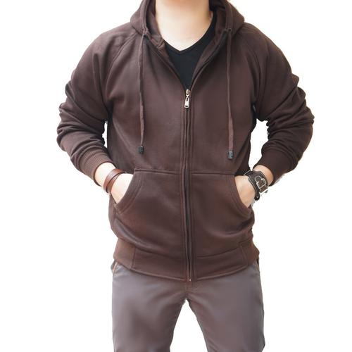 Foto Produk PROMO JAKET POLOS COKLAT TUA HOODIE! JACKET SWEATER POLOSAN MURAH dari JAKARTA SPORTS