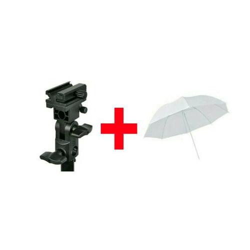 Foto Produk paket Payung putih 33" + Flash holder dari zona camera
