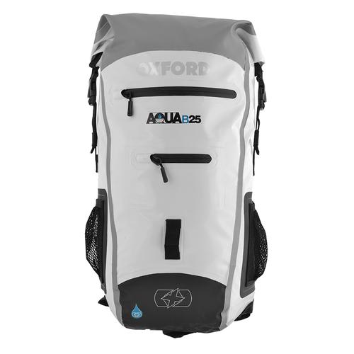 OXFORD AQUA B-25 BACKPACK - WHITE/GREY 