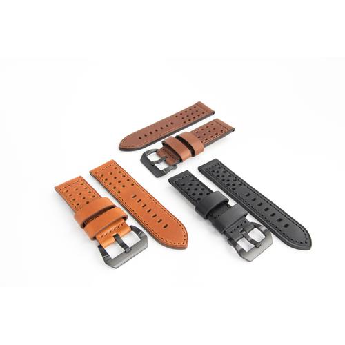 Foto Produk Tali Kulit Jam Tangan (Motif Bolong-Bolong) 22MM, 24MM, 26MM dari Gudang Batere dan strap