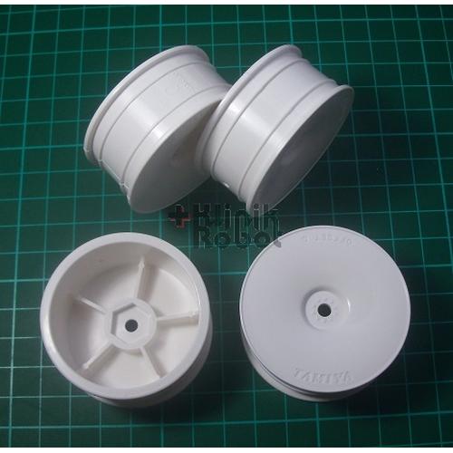 Gambar KR17119 Medium-Narrow White Dish Wheels (Offset+2) Tamiya #53473 4pcs dari KlinikRobot Kota Tangerang Tokopedia